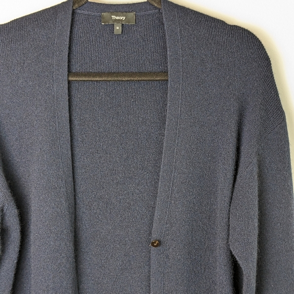 Theory • Long Cardigan In Cashmere - Picture 5 of 10